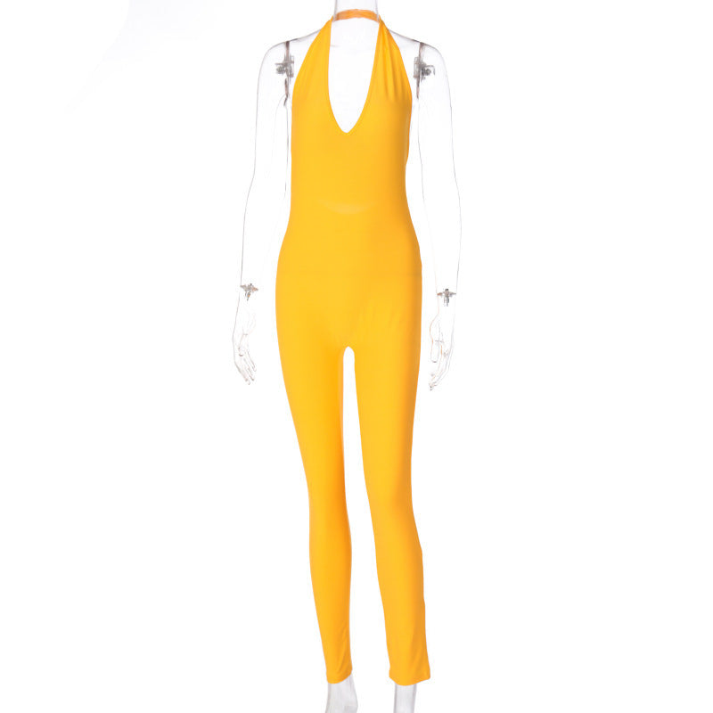 Women Skinny Sleeveless Jumpsuit – Sportlich & Figurbetont